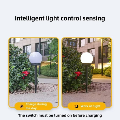 Outdoor Solar Powered Globe Garden Light
