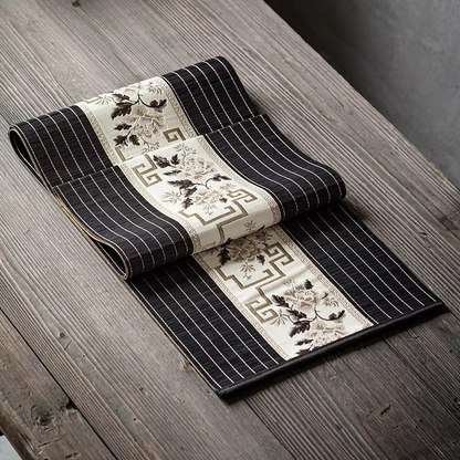 Natural Floral Bamboo Table Runner