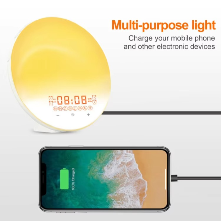 Smart LED Wake Up Clock with Radio and Nightlight