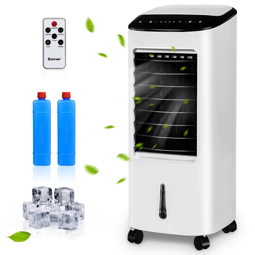 Compact 3-in-1 Air Conditioner Fan Humidifier with Remote - Hehif