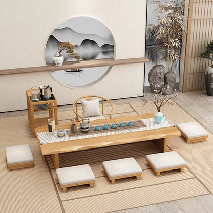 Natural Wooden Japanese Coffee Table