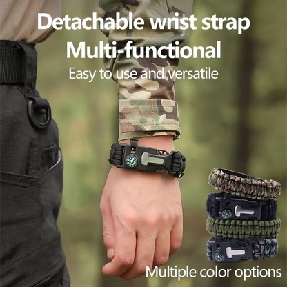 Tactical Survival Paracord Bracelet with Fire Starter
