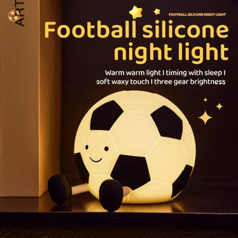 LED Soccer Night Lamp with Adjustable Brightness