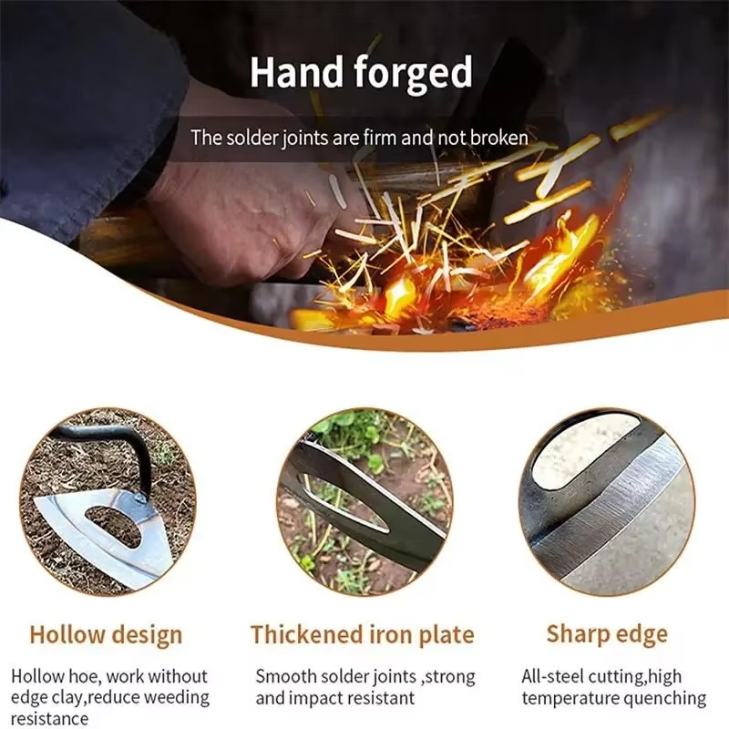 Durable Metal Garden Hoe