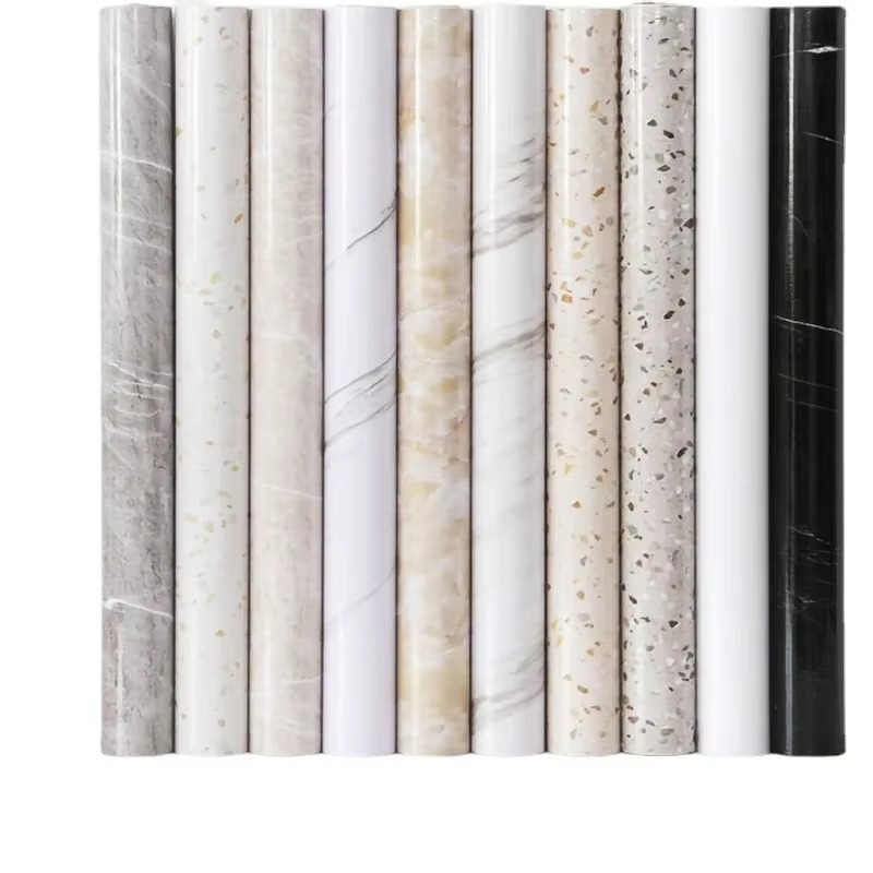 Easy Peel Stick Vinyl Wall Covering for Bath and Kitchen