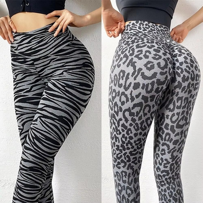 Fashionable Animal Print Tight Fitness Leggings
