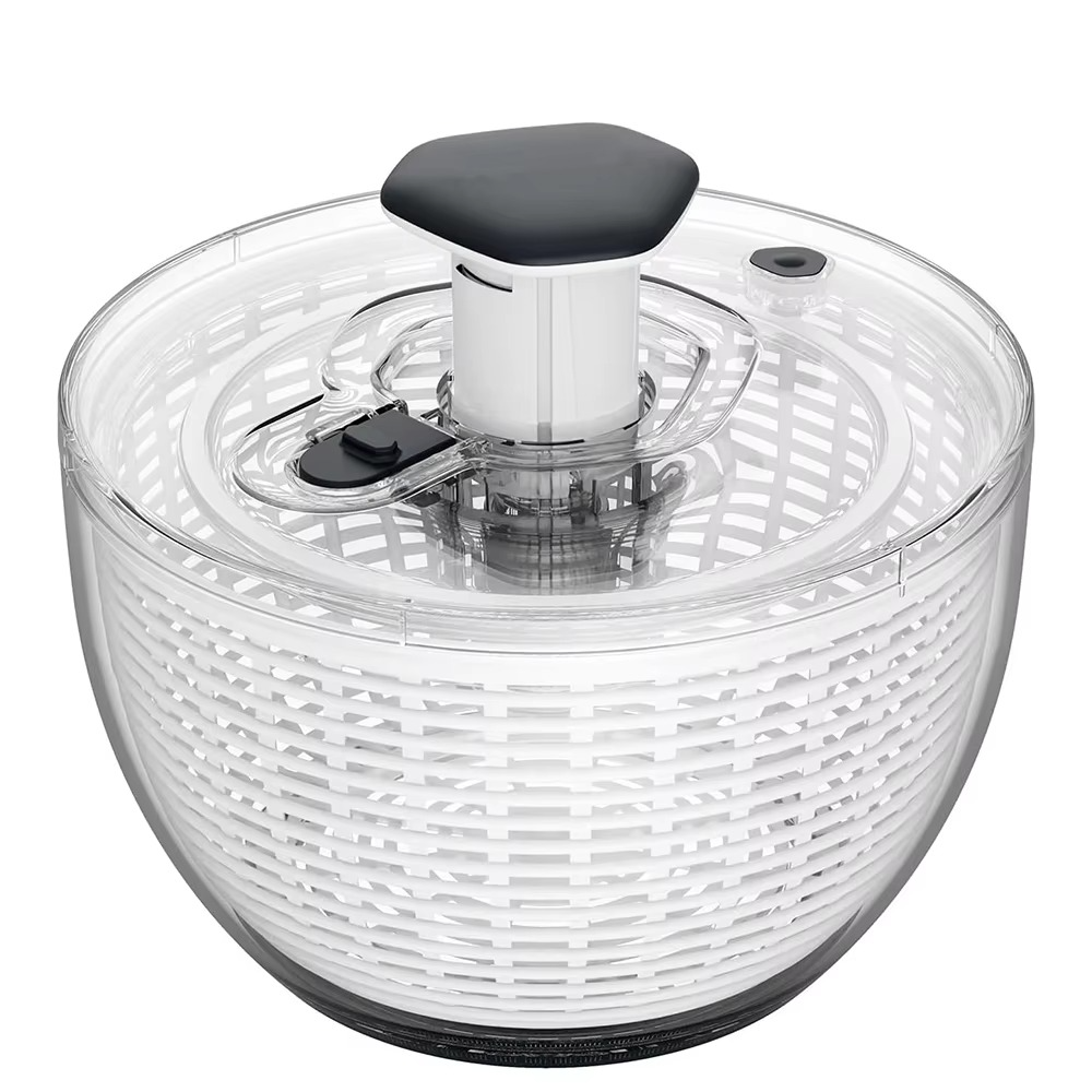 Large Capacity Easy Spin Salad Dryer with One Touch Lid - Hehif