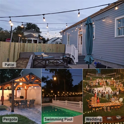 Outdoor Solar Powered Party String Lanterns