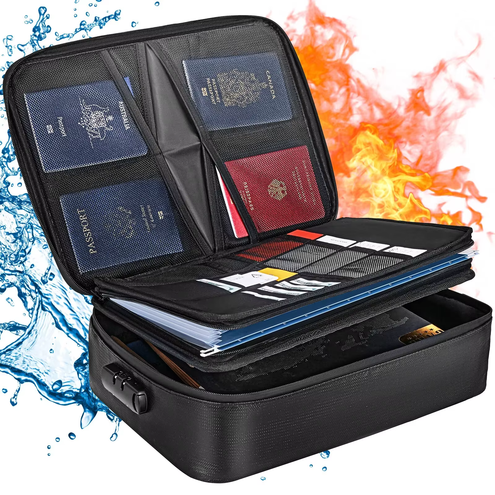 Durable Water Resistant File Storage Bag - Hehif