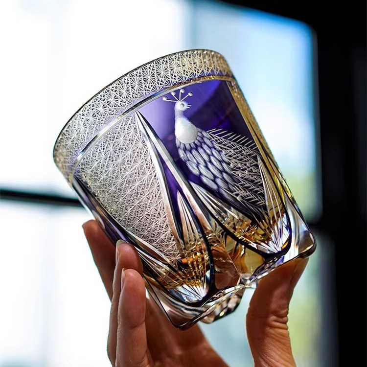 Premium Crystal Engraved Whiskey Glass - Hehif