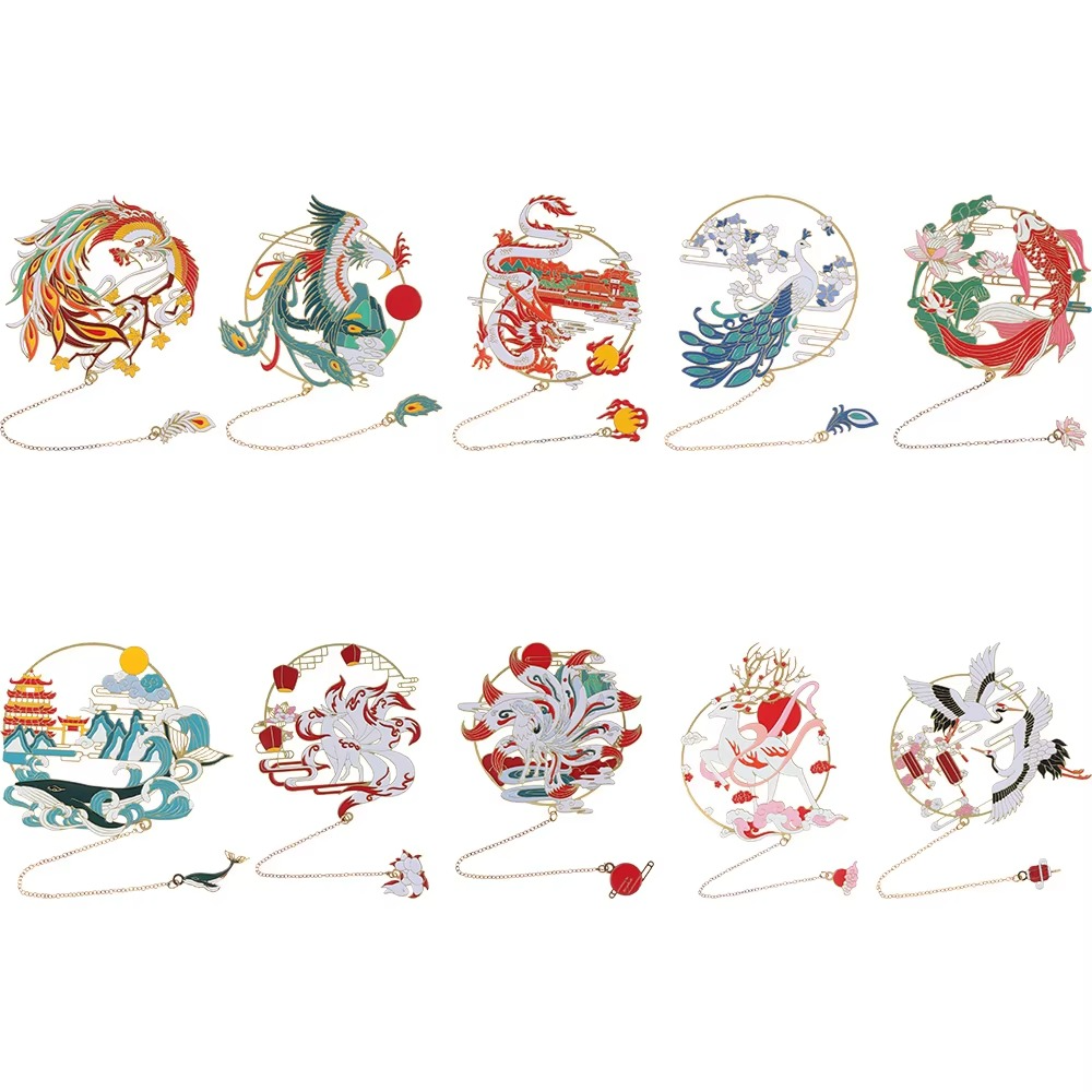 Decorative Tassel Bookmark with Elegant Fan Pattern