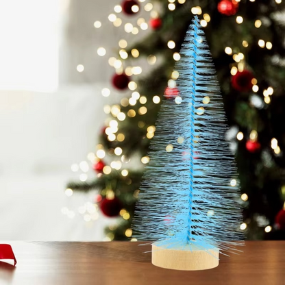 Small Pine Bottle Brush Christmas Tree Decorations