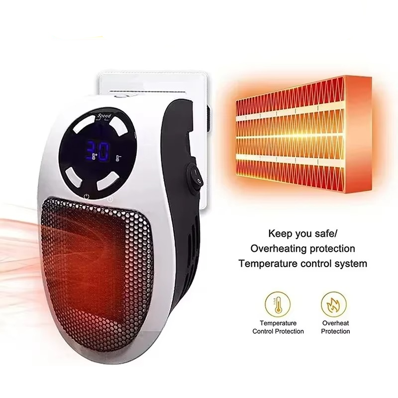 Slim Electric Wall Heater for Home Office Use