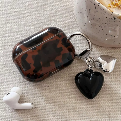 Vintage Animal Pattern AirPods Keychain Holder