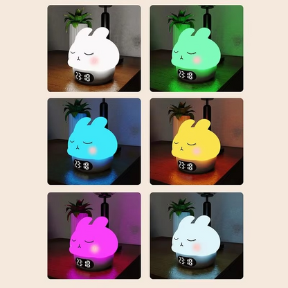 Cute Kids Digital Clock with Sleep Timer and Nightlight