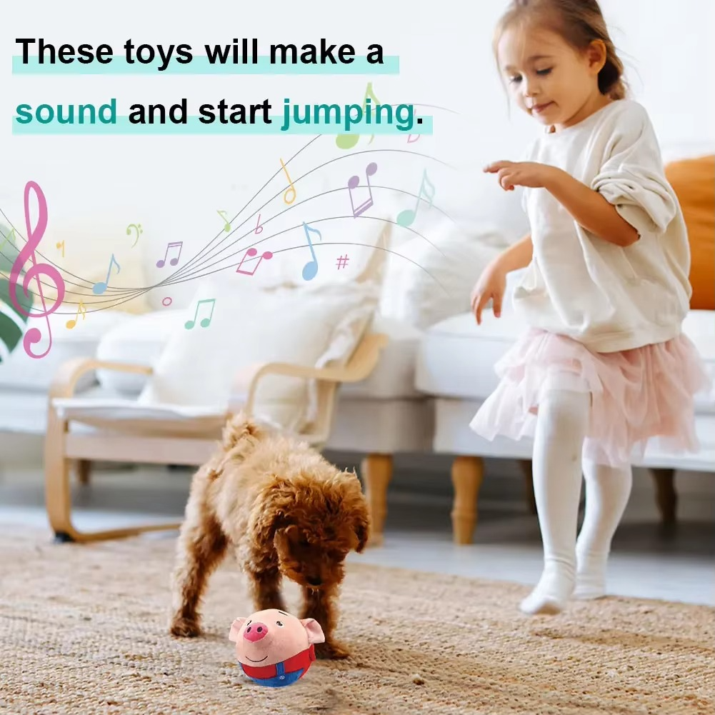 Fun Squeaky Electronic Dog Toy Ball