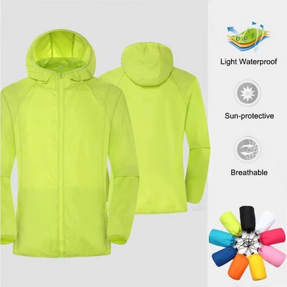 Lightweight Water Resistant Windbreaker Jacket