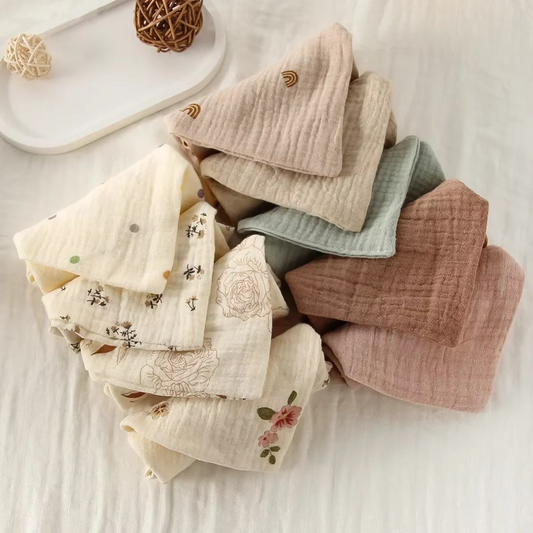 Gentle 6-Piece Organic Cotton Baby Towel Set - Hehif