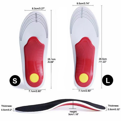 Comfort Arch Support Insoles for Flat Feet Relief