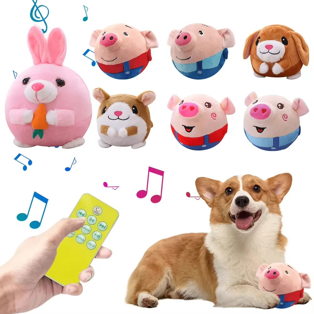 Fun Squeaky Electronic Dog Toy Ball