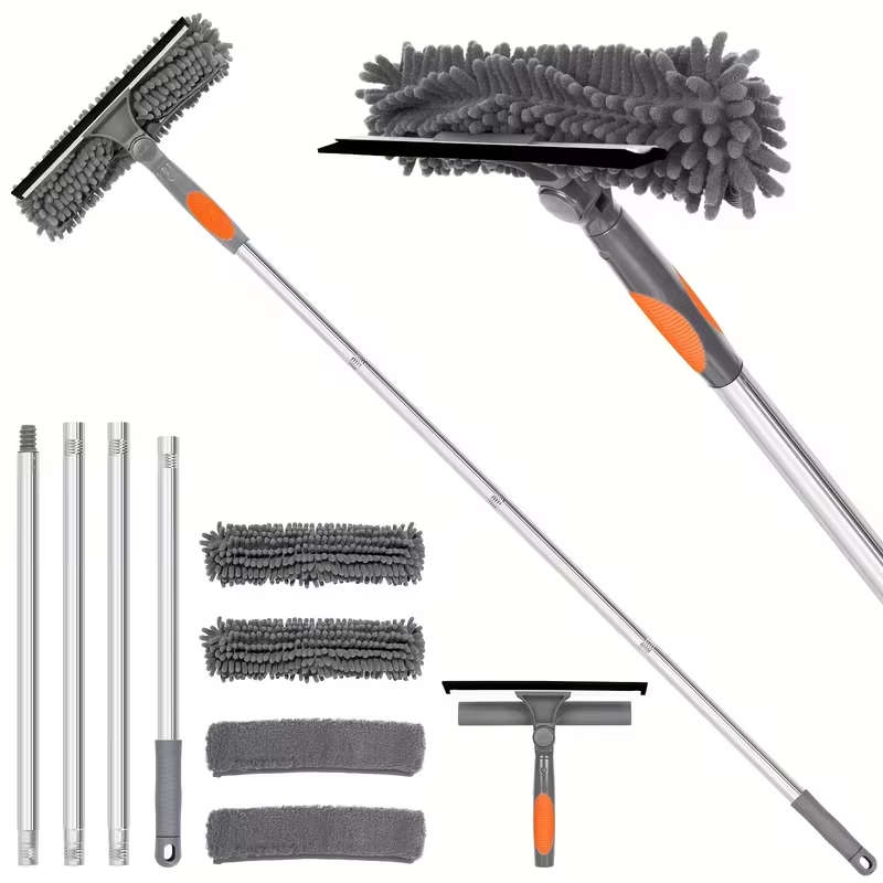 Adjustable Window Cleaner with Extendable Handle Kit