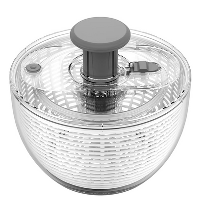 Large Capacity Easy Spin Salad Dryer with One Touch Lid