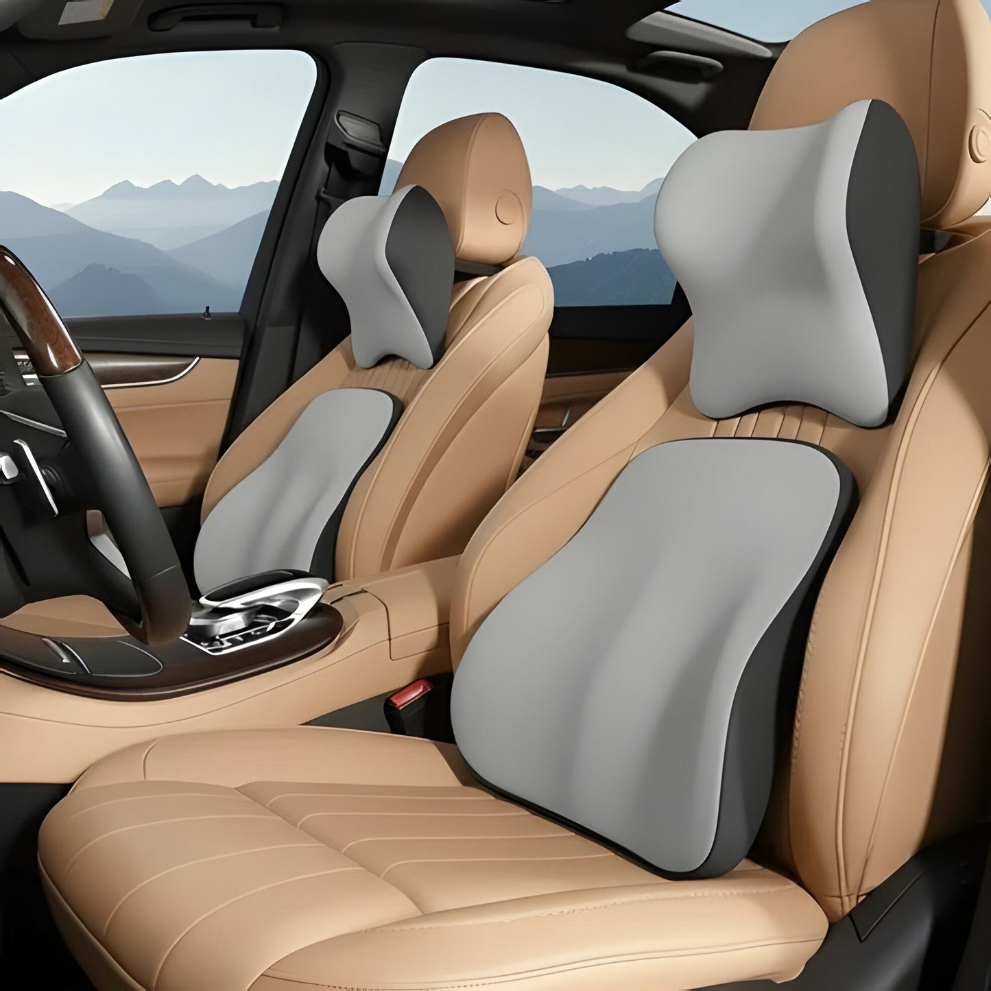 Comfortable Car Neck and Back Support Cushion