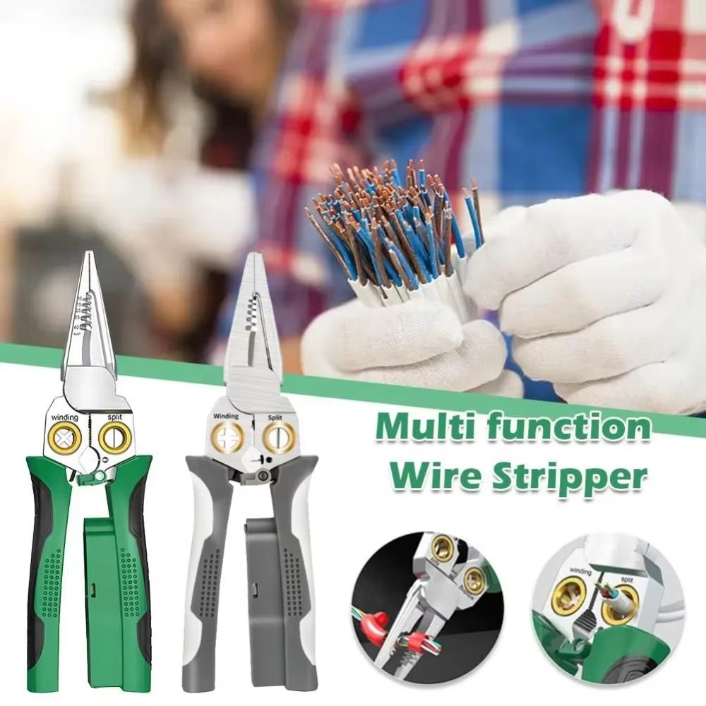 Pocket Wire Stripper and Cable Cutter Tool