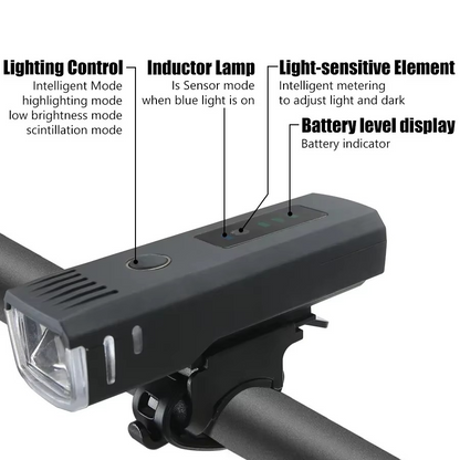 Bright LED Bicycle Front and Rear Safety Light Set
