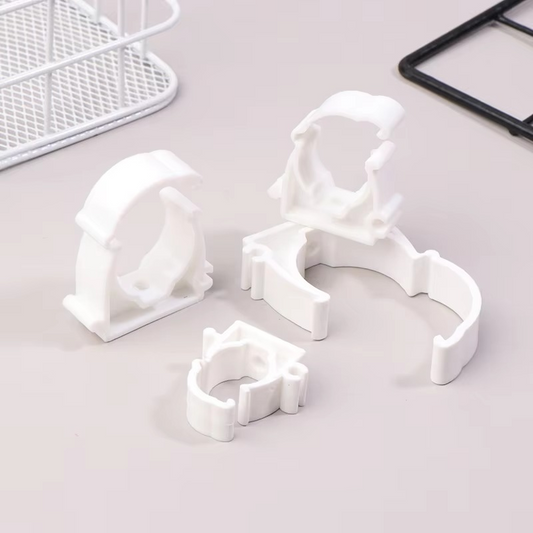 Durable PPR Pipe Clamp Sets with Safety Covers, 20 Pack - Hehif