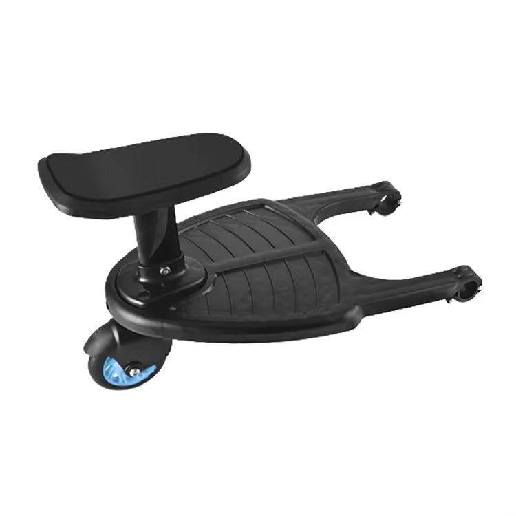 Double Stroller Rider Standing Platform with Removable Seat