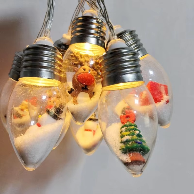 Indoor Outdoor Battery Operated Christmas Globe String Lights