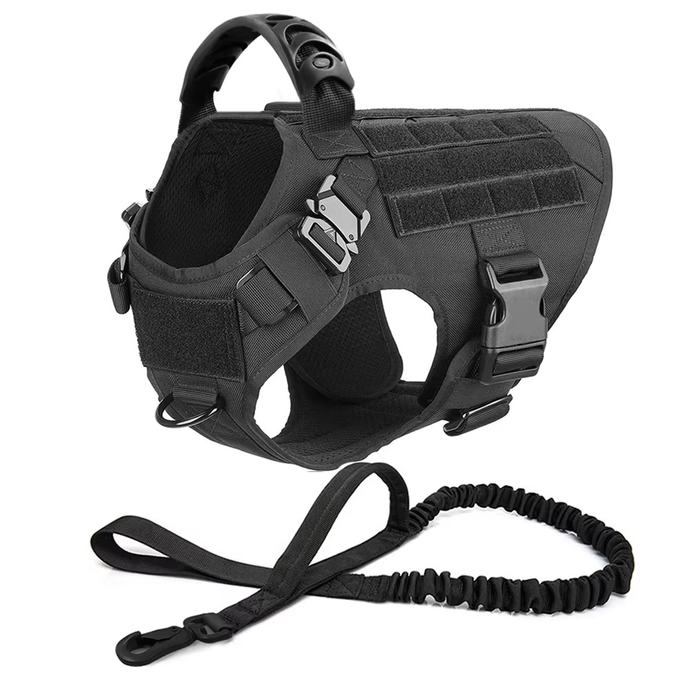 Durable Dog Vest Harness and Lead Set for Big Dogs