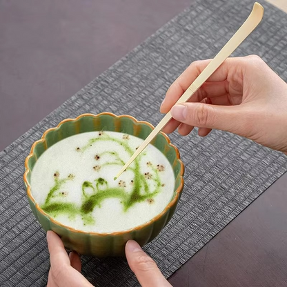 Traditional Green Tea Set with Whisk and Bowl