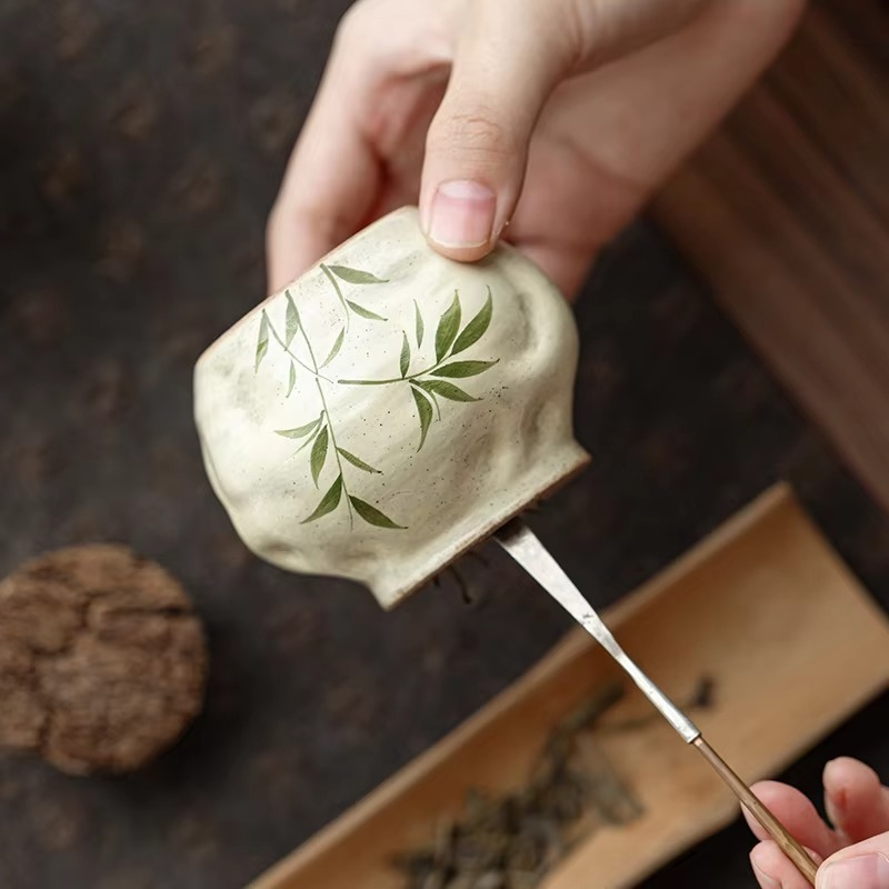 Decorative Floral Ceramic Tea Storage Box