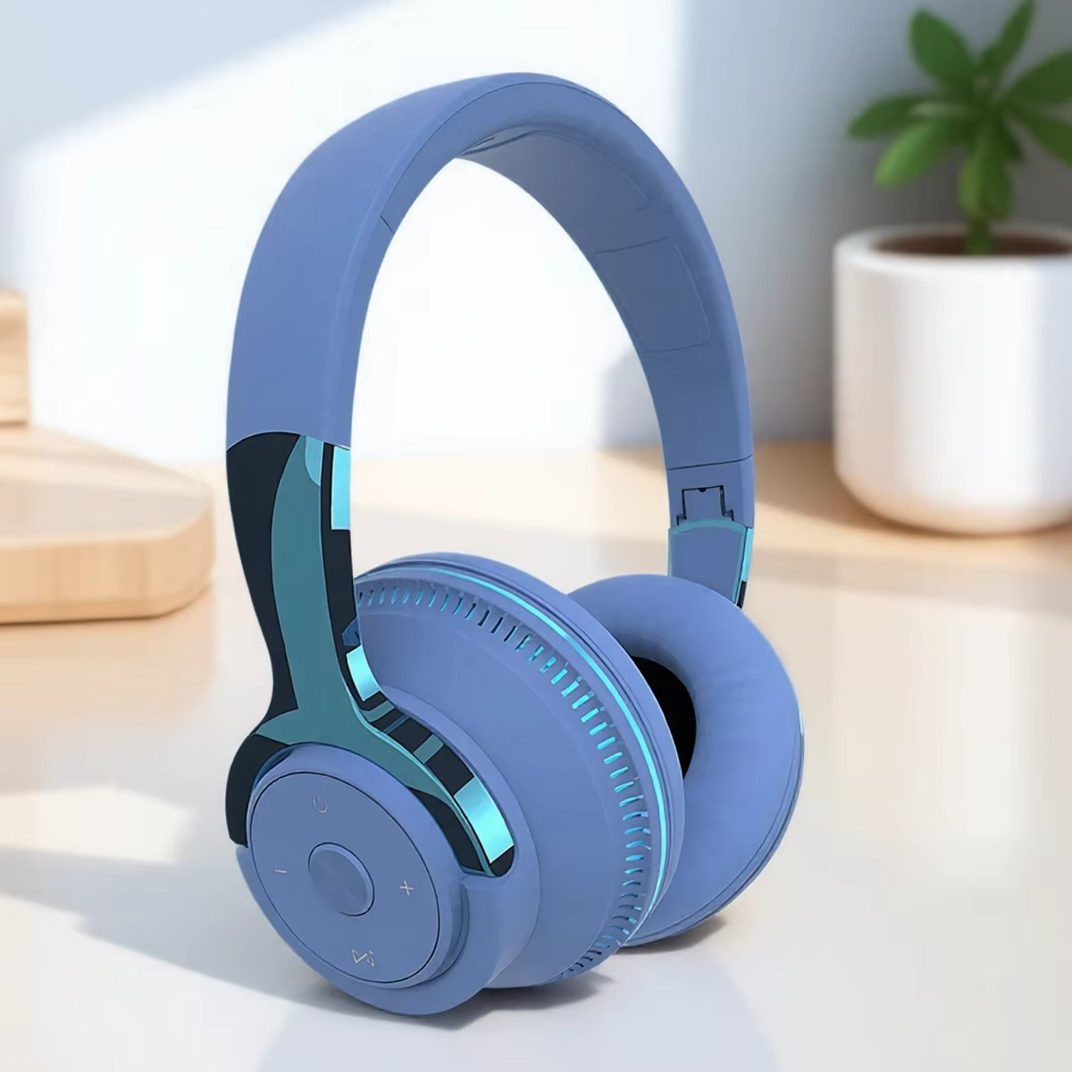 Compact Bluetooth 5.1 Wireless Stereo Headphones