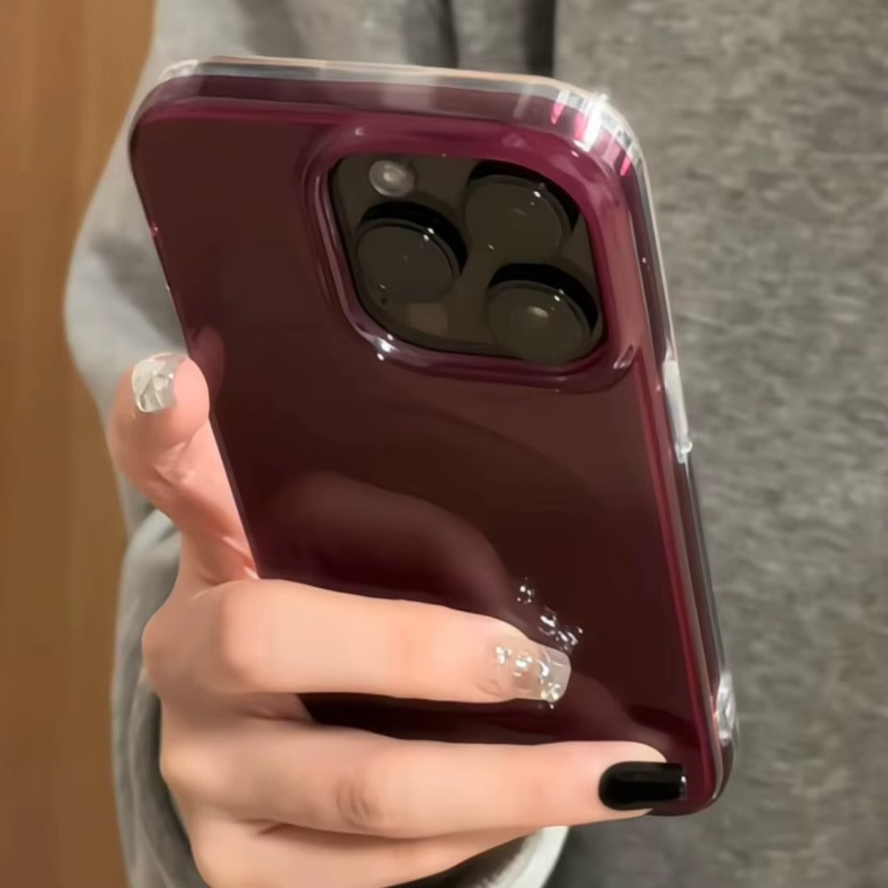 Purple Wireless Charging Phone Case for iPhone - Slim Cover