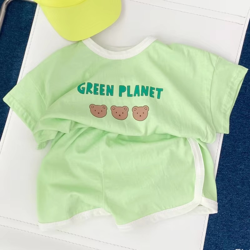 Soft Baby Summer Clothing Set, Breathable Top and Shorts