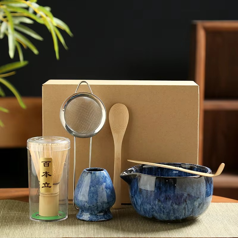 Traditional Green Tea Ceremony Set with Accessories