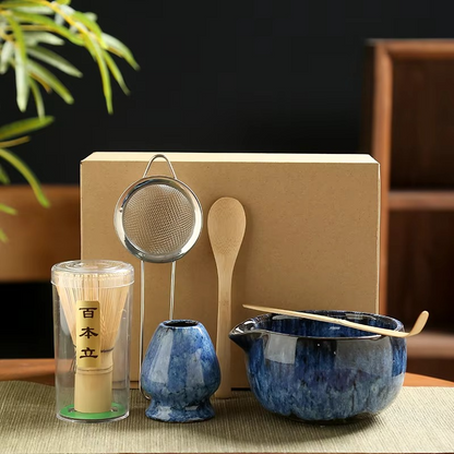Traditional Green Tea Ceremony Set with Accessories