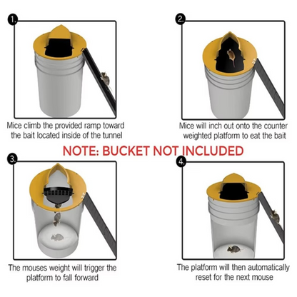 Easy Set Humane Mouse Trap for Home Pest Control