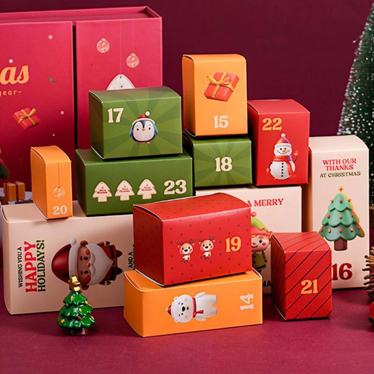 Christmas Countdown Calendar Gift Box Set - Hehif
