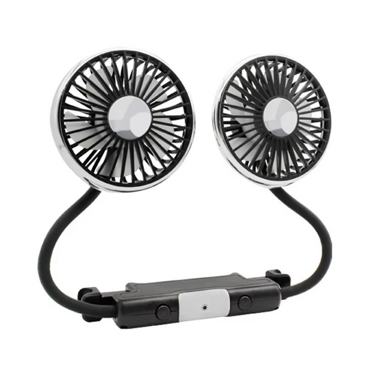 Cooling Car Vent Fan with LED Lights Adjustable - Hehif