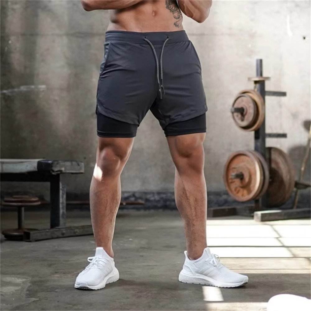 Men's Athletic Running Shorts with Secure Pocket