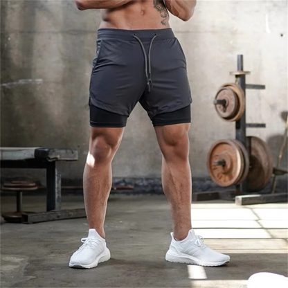 Men's Athletic Running Shorts with Secure Pocket