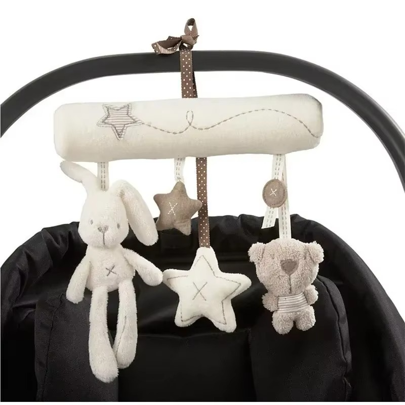 Cute Baby Rattle Toy for Stroller or Nursery