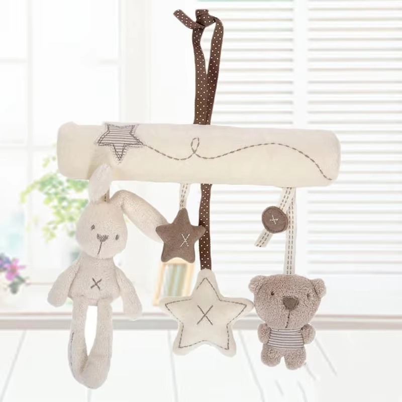 Cute Baby Rattle Toy for Stroller or Nursery