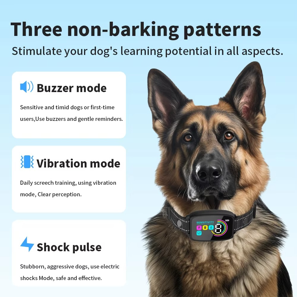 Easy Anti Bark Dog Training Collar Rechargeable