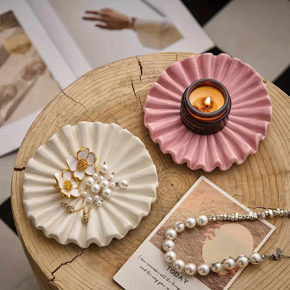 Delicate Porcelain Jewelry Box with Ornate Home Storage