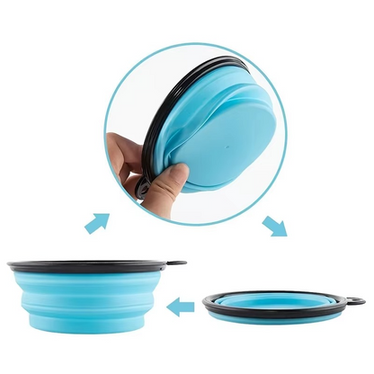 Portable Folding Dog Food Water Bowl